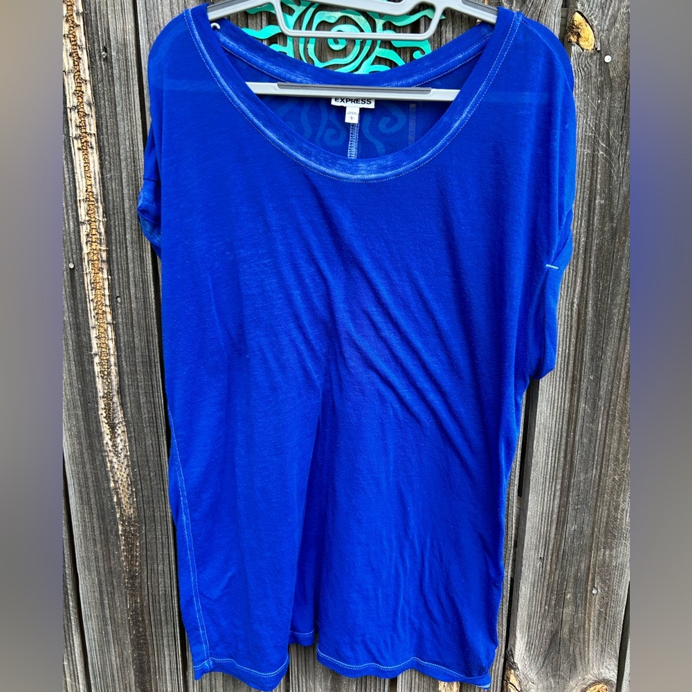 Express Soft Blue Tee